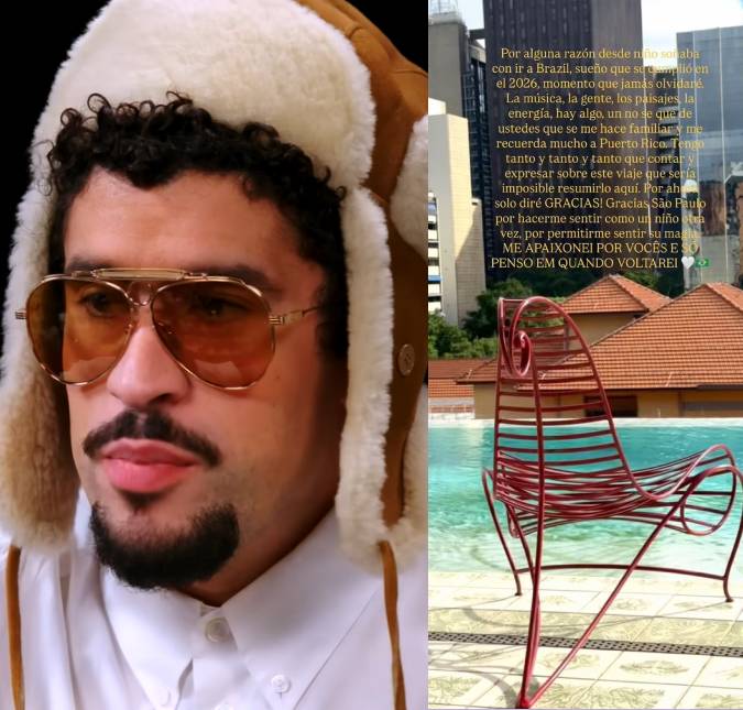 Bad Bunny relembra passagem pelo Brasil com texto emocionante: <i>Me apaixonei por vocês</i>