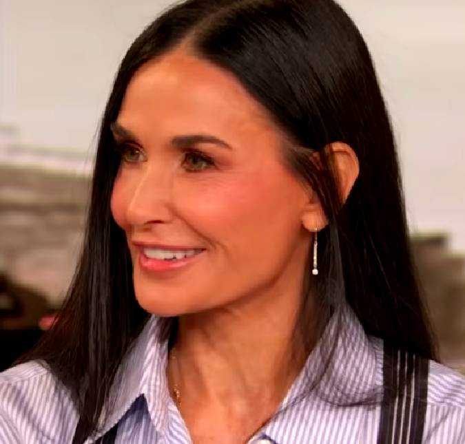 Novo visual! Demi Moore chama atenção ao adotar corte chanel no <i>Festival de Cannes</i>