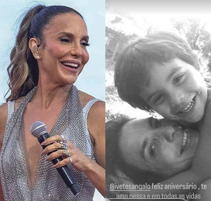 Filho de Ivete Sangalo resgata clique da infância ao lado da mãe: <i>Te amo nessa e em todas as vidas</i>