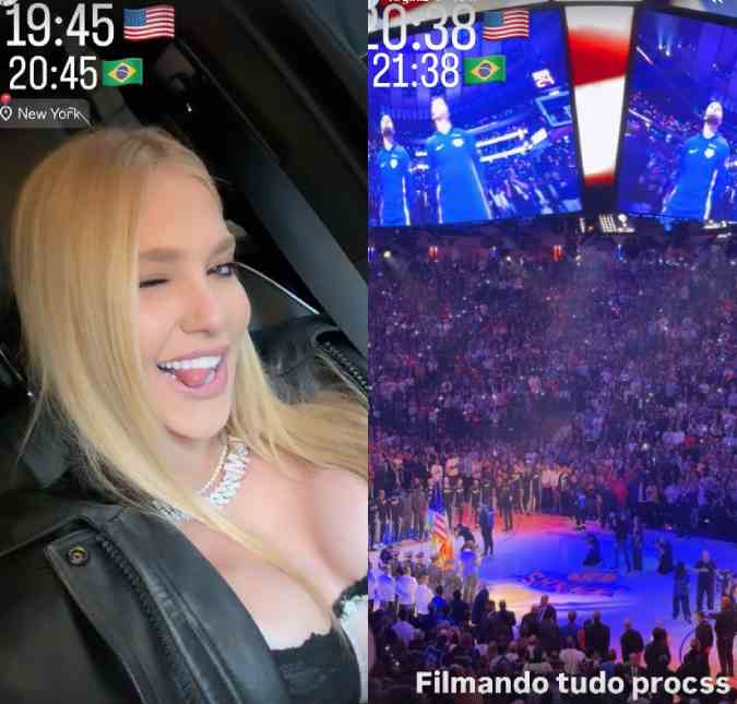 Nos Estados Unidos para a Copa do Mundo, Virginia Fonseca marca presença na final da NBA