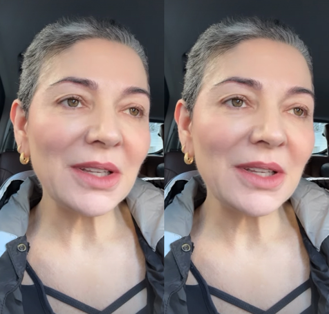 Diagnosticada com alopecia, Karina Lucco celebra liberação médica para pintar o cabelo