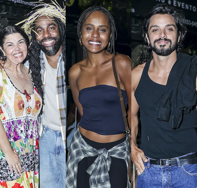 Fabiana Karla, Lázaro Ramos e mais... Elenco de <i>A Nobreza do Amor</i> se reúne em festa junina no Rio de Janeiro