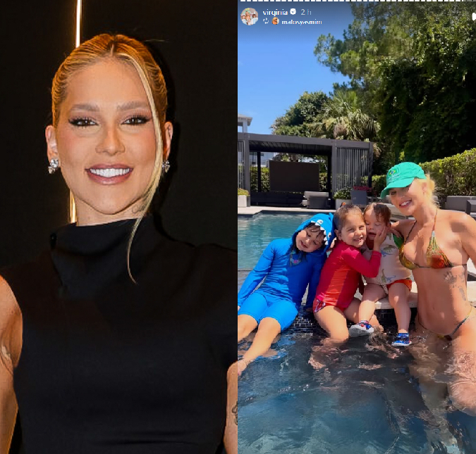 Durante viagem nos Estados Unidos, Virginia Fonseca aproveita dia de sol com os filhos