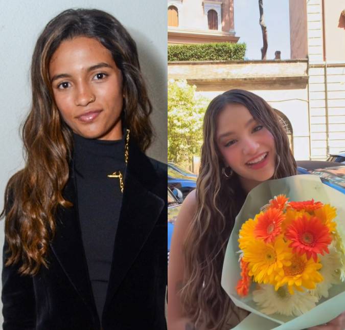 Rayssa Leal presenteia namorada com buquê e se declara: <i>Merece todas as flores do mundo</i>