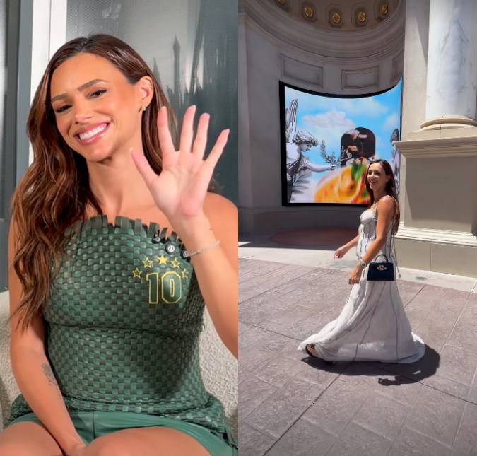 Bruna Biancardi exibe barriga da gravidez em passeio com as amigas por Las Vegas