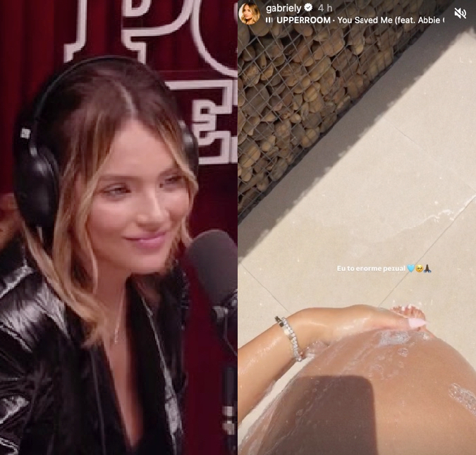 Grávida, Gabriely Miranda mostra evolução da barriga nas redes sociais: <i> Estou enorme</i>