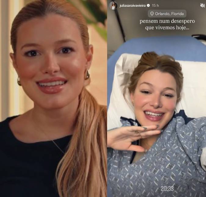 Júlia Vieira, nora de Elaine Mickely e Cesar Filho, é levada às pressas ao hospital: <i>Uma dor diferente</i>