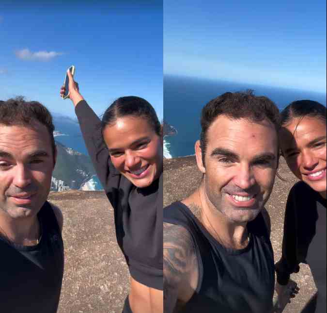 Bruna Marquezine sobe Pedra da Gávea e brinca: <I>Não pede indicação de trilha pro seu personal</i>