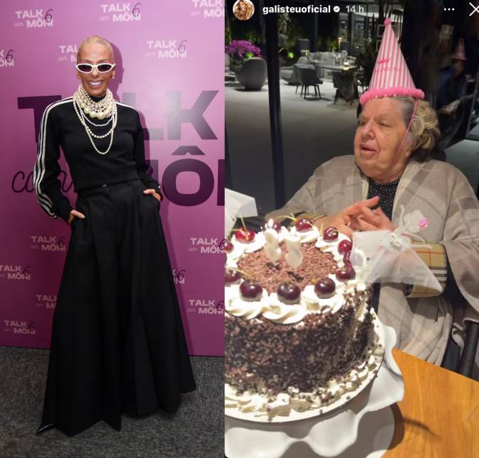 Adriane Galisteu comemora os 85 anos de idade da mãe com momentos emocionantes em família