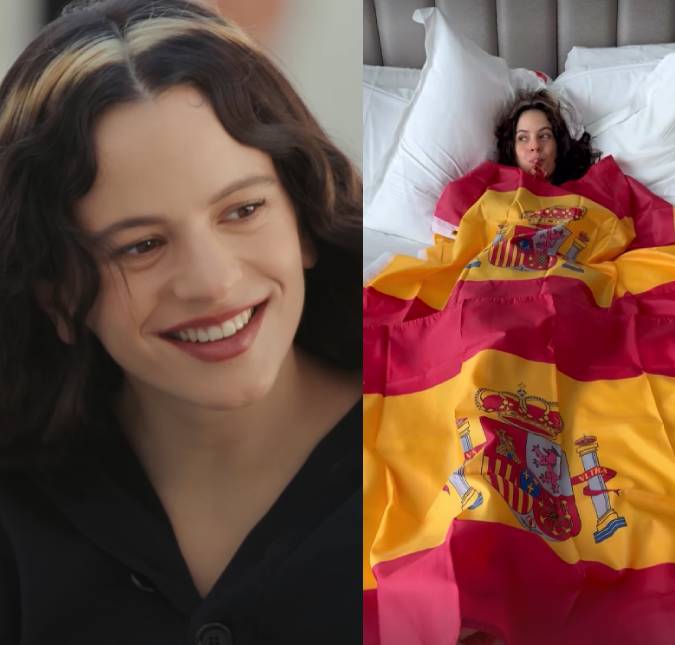 Uma superfã! Rosalía compartilha registros durante partida da Espanha na Copa do Mundo
