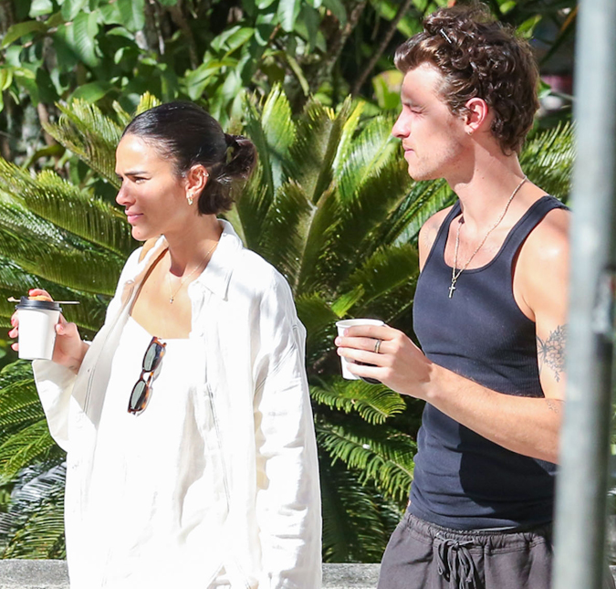 Mais um momento juntos! Bruna Marquezine e Shawn Mendes tomam café e passeiam no Rio de Janeiro