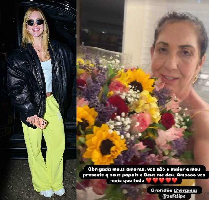 Virginia Fonseca presenteia mãe, ex-sogra e sogra no Dia dos Avós
