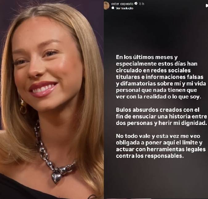 Ester Expósito se pronuncia sobre rumores de relação com Mbappé: <i>Absurdos para sujar uma história entre duas pessoas</i>