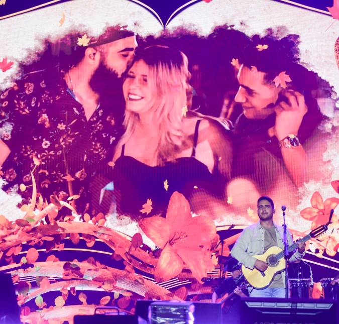 Henrique e Juliano homenageiam Marília Mendonça durante <i>show</i> em São Paulo