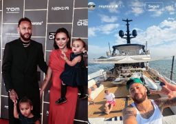 Neymar Jr. abre álbum de fotos de dia de folga em família e ironiza críticas: <i>Vagabundeando</i>