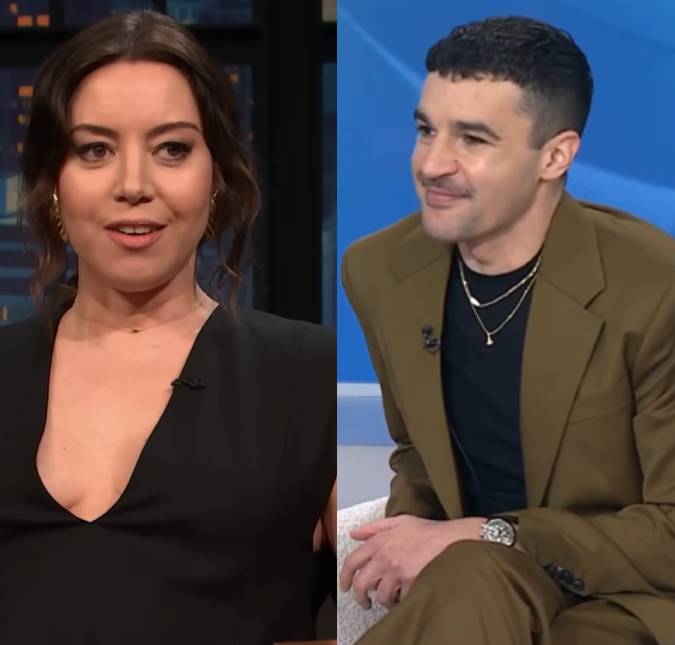 Aubrey Plaza revela nascimento do primeiro filho com o ator Christopher Abbott