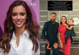 Com clique em família, Bruna Biancardi se declara para Neymar Jr.: <i>Temos muito orgulho de você</i>