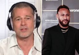 Brad Pitt cita Neymar Jr. ao brincar sobre atuação de jogadores: - <i>Vou dar aulas de como simular faltas</i>