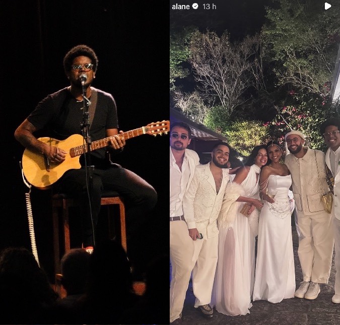 João Gil, neto de Gilberto Gil, se casa com Carolina Pimentel em cerimônia intimista no Rio de Janeiro