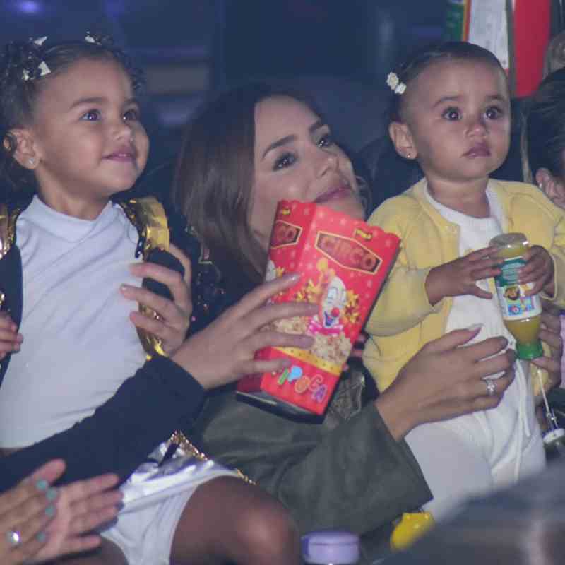 Grávida da terceira filha, Bruna Biancardi leva Mavie e Mel ao circo