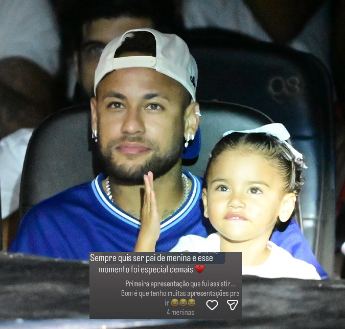 Neymar Jr. se pronuncia após choro em apresentação de balé de Mavie: <i>Sempre quis ser pai de menina</i>