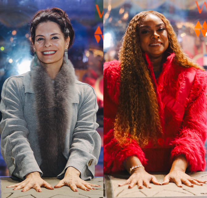 Helena Ranaldi e Cris Vianna deixam suas marcas na Calçada da Fama do Festival de Cinema de Gramado