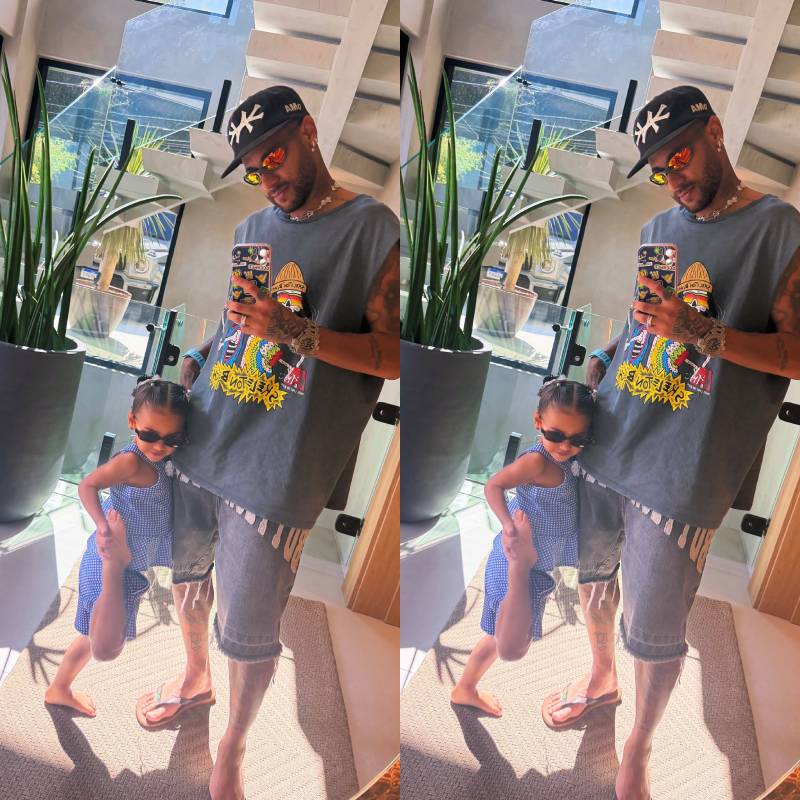 Neymar Jr. e Mavie combinam <i>looks</i> com óculos de sol. Confira os melhores momentos da pequena