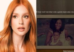 Marina Ruy Barbosa vai a show com filha de Gloria Maria e cita jornalista: <i>Hoje você vai estar com a gente</i>