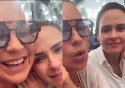 Olha elas! Luana Piovani e Ana Paula Renault celebram encontro: <i>Duas bravas</i>