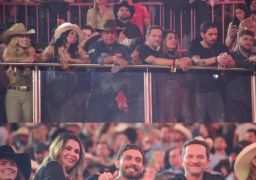 Ex-namorados, Ana Castela e Gustavo Mioto surgem próximos assistindo a <i>show</i> na Festa do Peão de Barretos