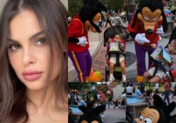 Amanda Kimberlly compartilha registros de passeio na Disney do Japão com Helena, filha de Neymar Jr.