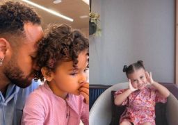 Neymar Jr. curte chamego com Mavie e se derrete por Helena em novo clique. Veja os melhores momentos do jogador como pai