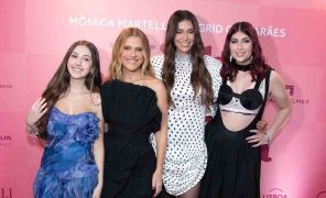 Ingrid Guimarães e Mônica Martelli levam as filhas para pré-estreia de <I>Minha Melhor Amiga</i> no Rio de Janeiro