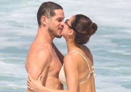 No ar em <i>Quem Ama Cuida</i>, José Loreto e Fernanda Marques curtem praia em clima de romance