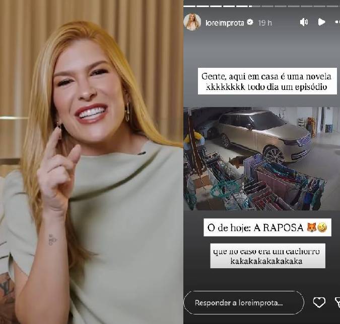 Família de Lore Improta leva susto ao confundir cachorro com raposa: <i>Aqui em casa é uma novela</i>