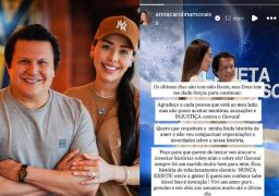 Anna Carolina defende história de amor com Giovani, que responde: <i>Vivemos uma história muito bonita</i>