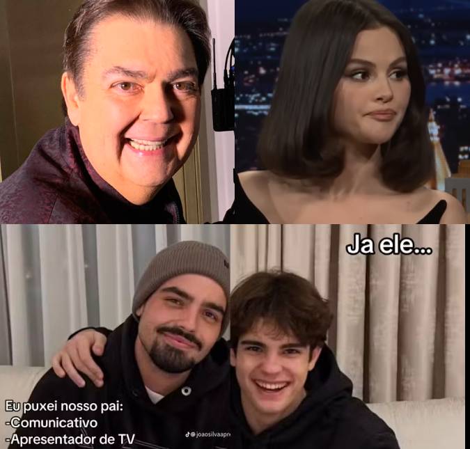 João Silva revive <i>fic</i> de namoro de Faustão com Selena Gomez e internautas brincam: <i>Tem que ter muitos anos de tela pra entender</i>