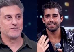 Após separação e atrito com Luana Piovani, Luciano Huck brinca com Pedro Scooby no <i>Domingão: Que semana</i>