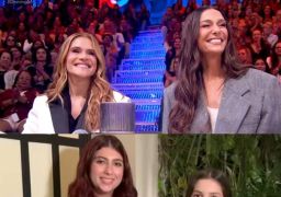 Mônica Martelli e Ingrid Guimarães ganham recado das filhas no <i>Domingão</i>