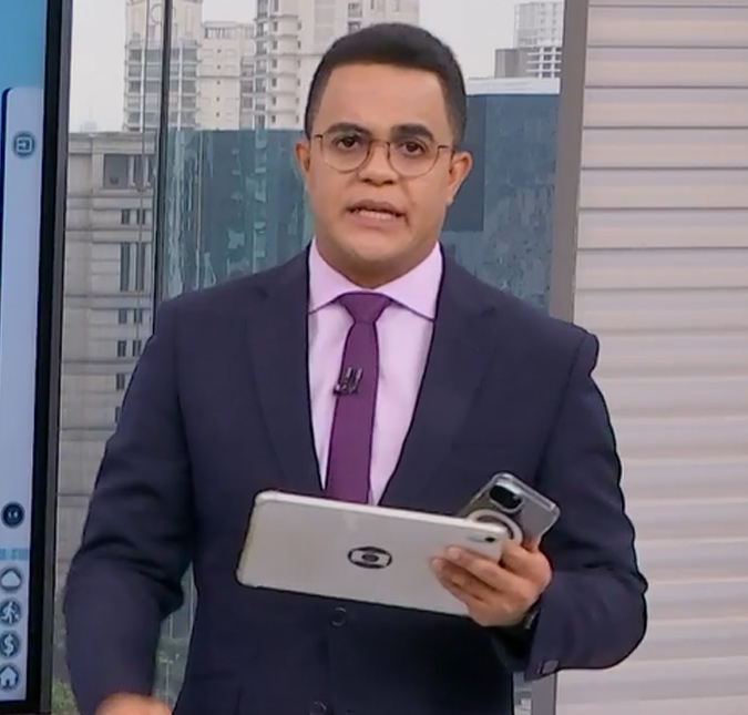 Marcelo Pereira comete gafe ao vivo ao trocar nome de ponte com o de ator e explica: <i>- Estou vendo aquela novela antiga</i>