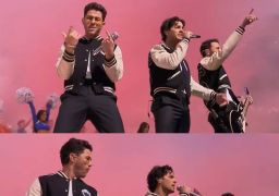 Jonas Brothers fazem <i>show</i> do intervalo do primeiro jogo da <I>NFL</i> na Austrália