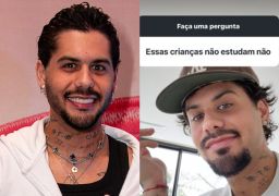 Rebateu! Zé Felipe ironiza internauta após pergunta sobre aulas dos filhos