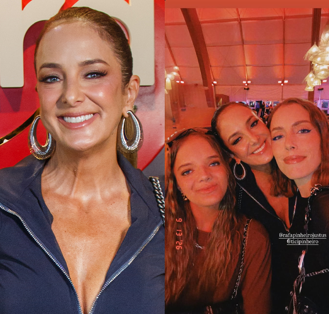 Ticiane Pinheiro curte <i>Rock in Rio</i> com a filha e Fabiana Justus e explica ausência no casamento de Ana Hickmann
