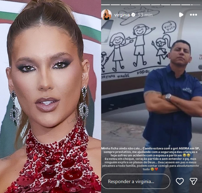 Virginia Fonseca lamenta morte de segurança particular e esposa e faz promessa à filha do casal