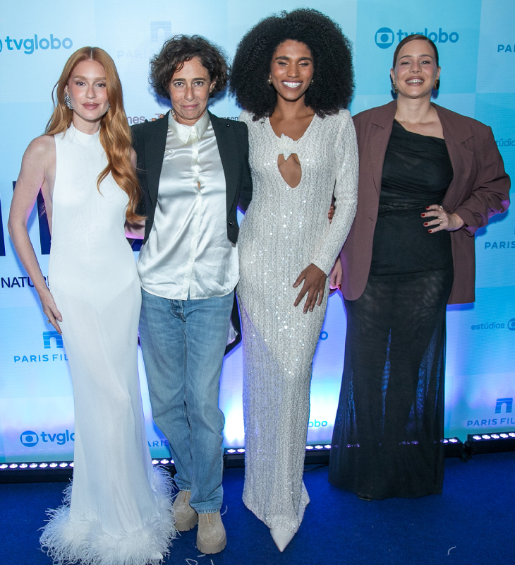 Vem aí! Elenco de <i>Antártida</i> chama atenção com <i>looks</i> estilosos na pré-estreia no Rio de Janeiro