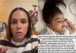 Letícia Cazarré relata complicações com a filha, que segue internada na UTI