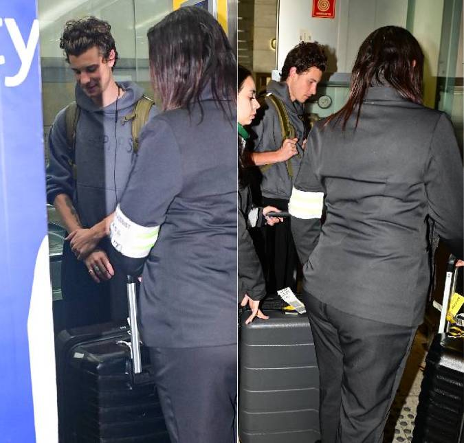 Tamanho das malas de Shawn Mendes ao voltar ao Brasil chama atenção na <i>web</i>: <i>Trazendo a mudança aos poucos</i>