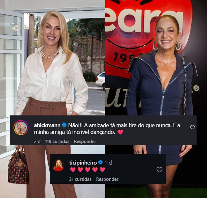 Ana Hickmann rebate rumores de suposto rompimento de amizade com Ticiane Pinheiro