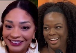Primas, Juliana Alves emociona Noemia Oliveira, atriz de <i>Por Você</i>: <i>- Você nos honra e nos orgulha muito</i>