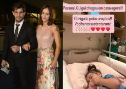 Filha de Juliano e Letícia Cazarré, Maria Guilhermina tem alta hospitalar